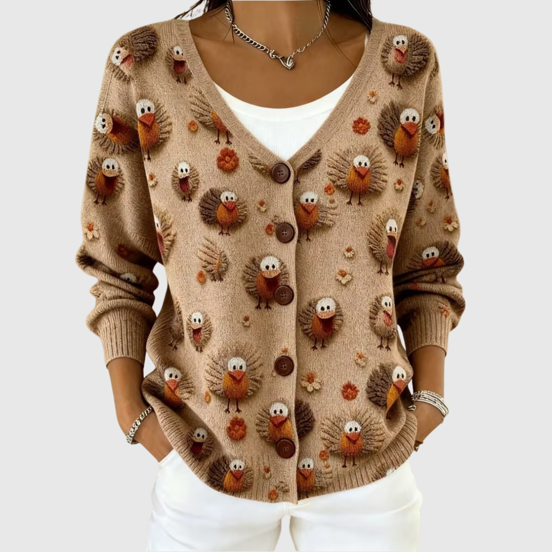 Ramona | Cardigan en Maille à Boutons
