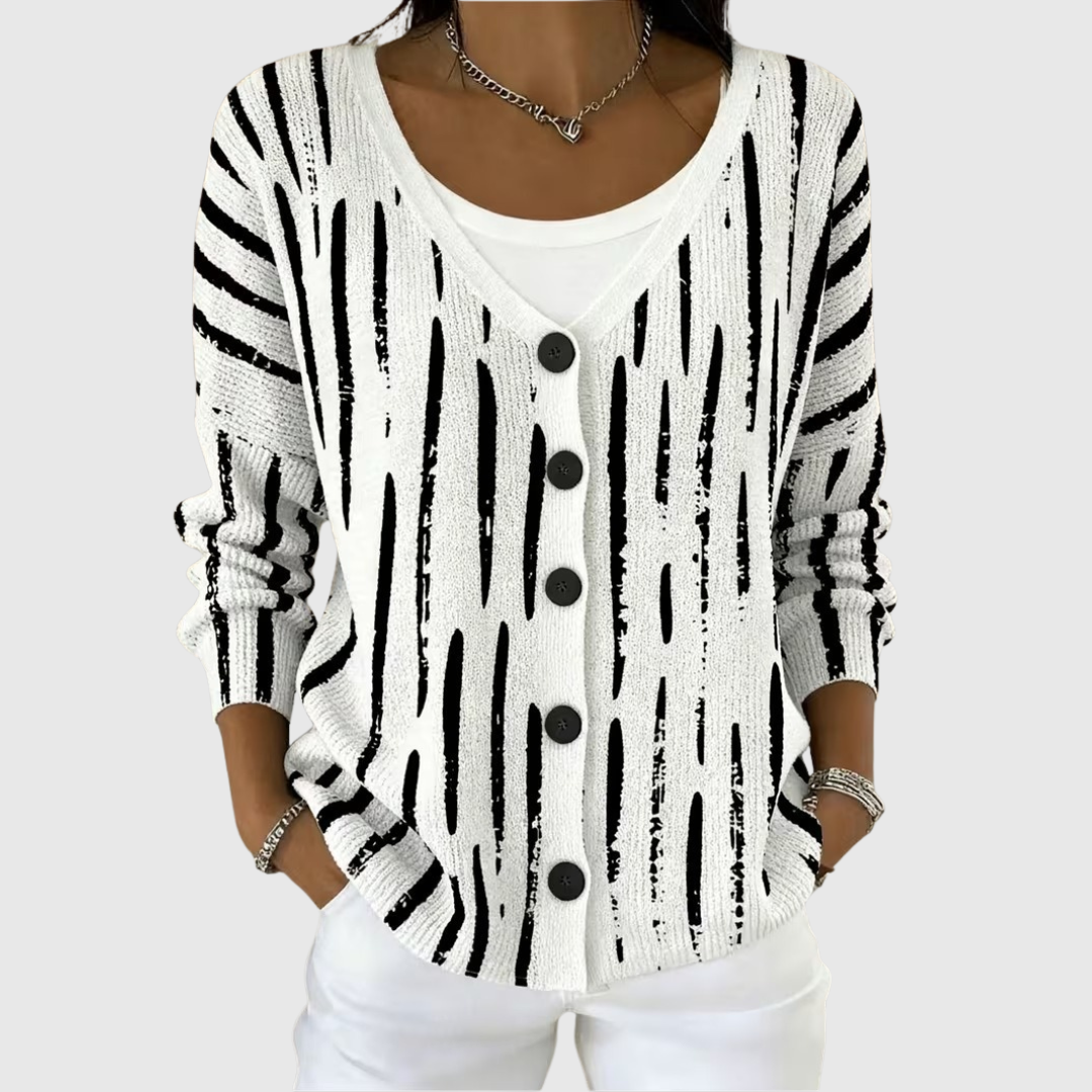Leonora | Cardigan en Maille à Boutons