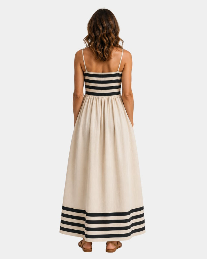 Ismeralda | Robe longue à rayures