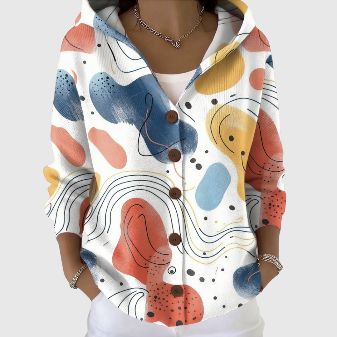 Stella | Cardigan en Maille à Capuche
