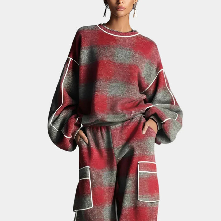 Carmen | Ensemble Sweatshirt et Pantalon Color Block