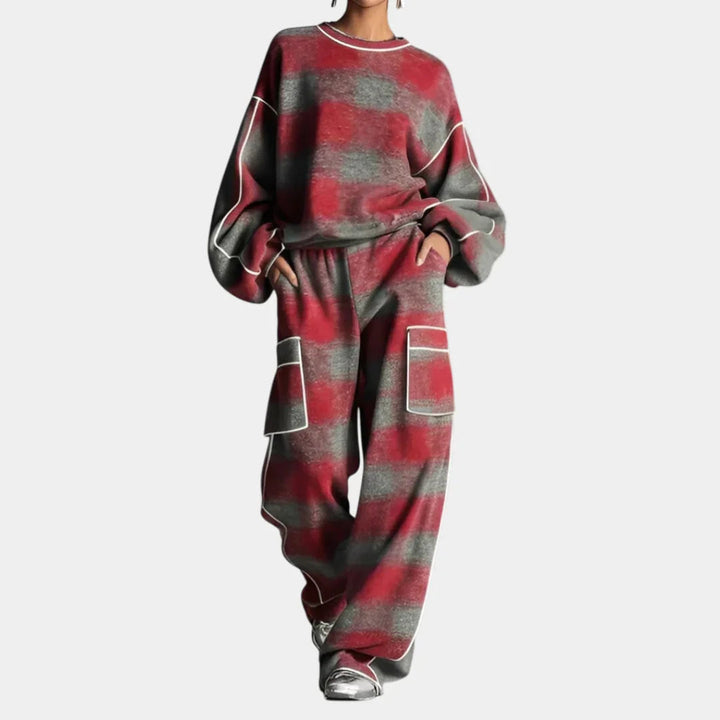 Carmen | Ensemble Sweatshirt et Pantalon Color Block