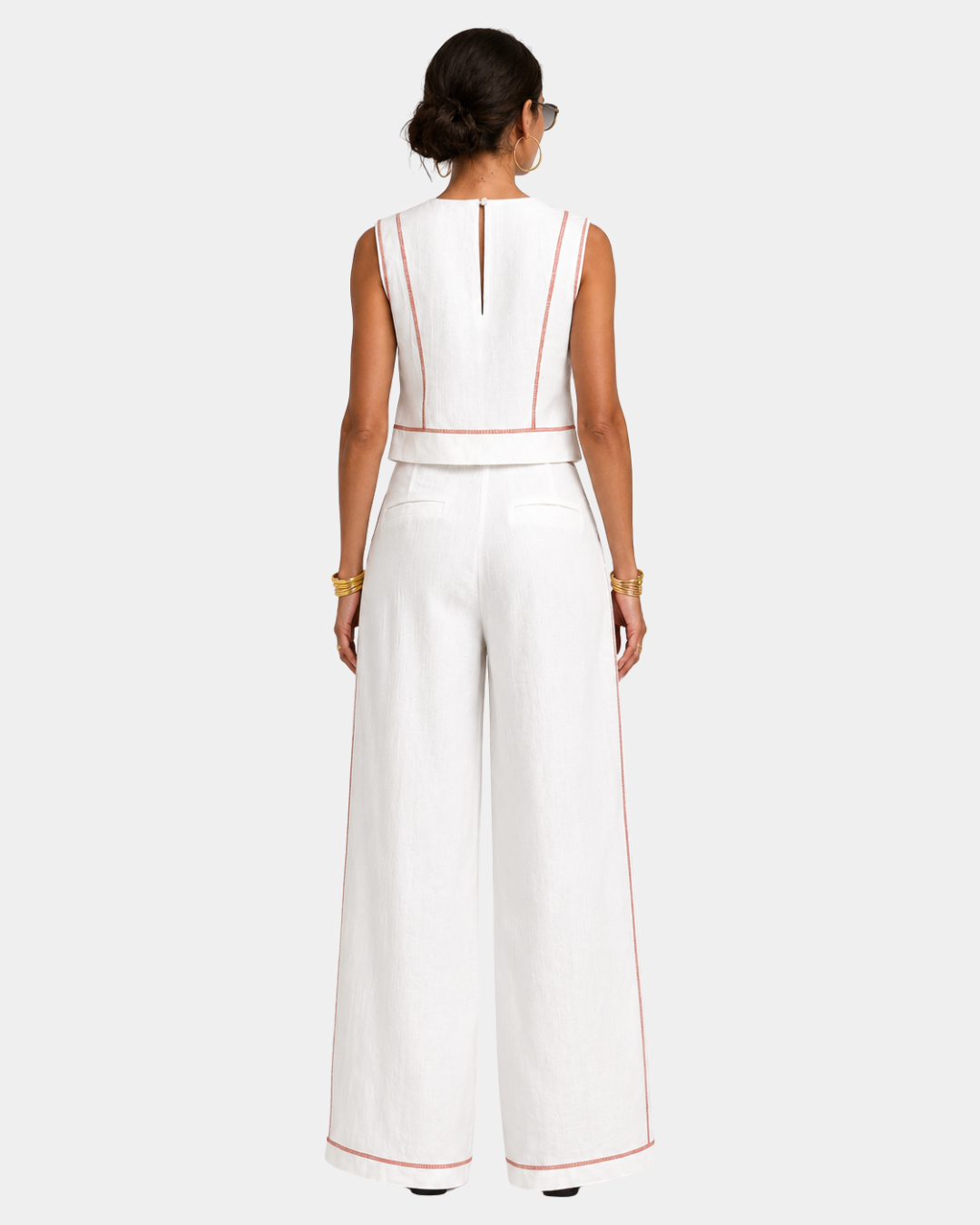 Aymone | Ensemble pantalon et blouse au design moderne