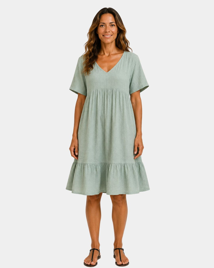 Alixandre | Robe midi texturée