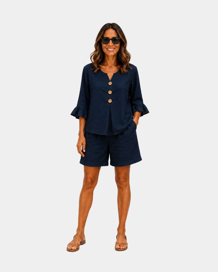 Auberte | Ensemble short et blouse
