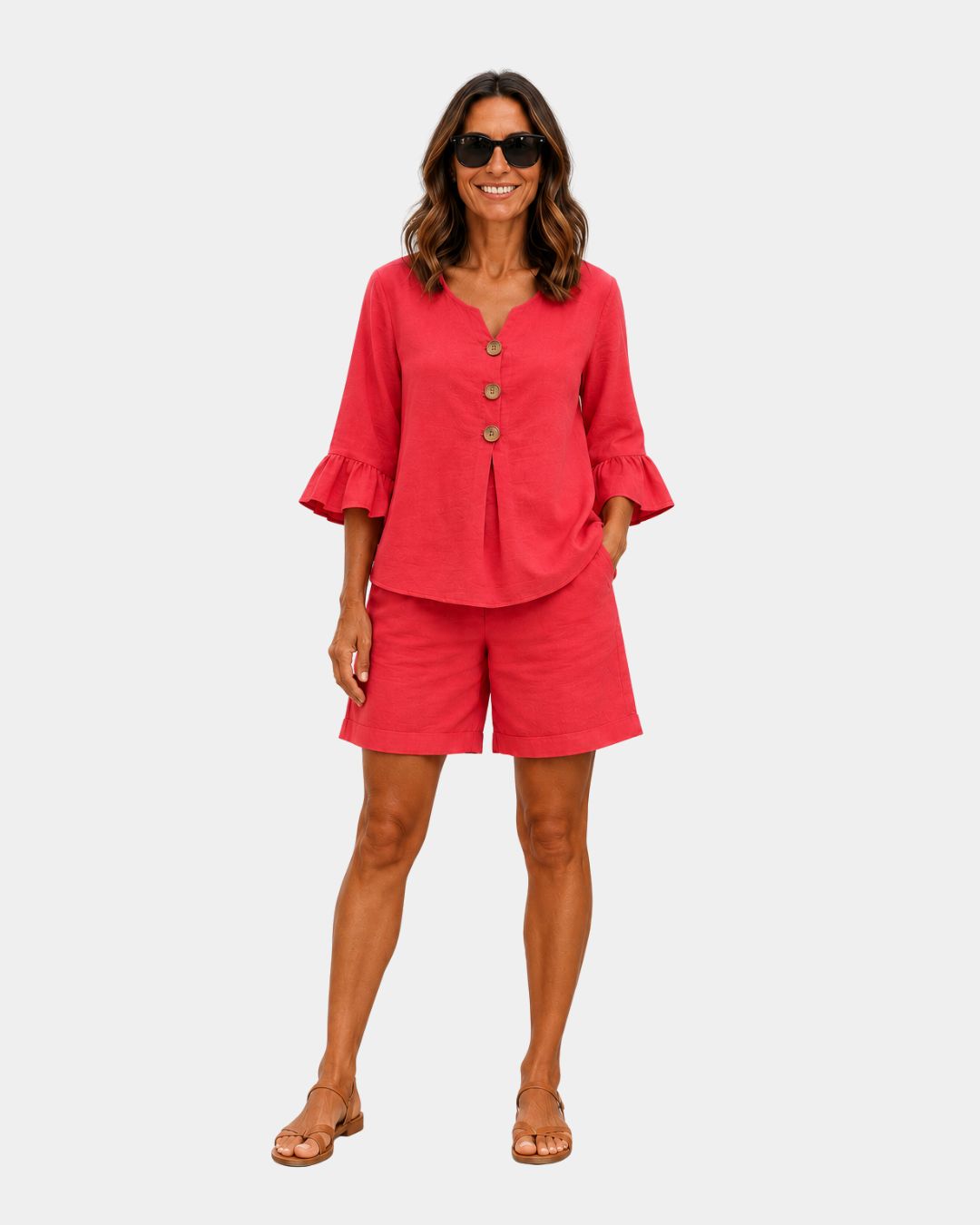 Auberte | Ensemble short et blouse