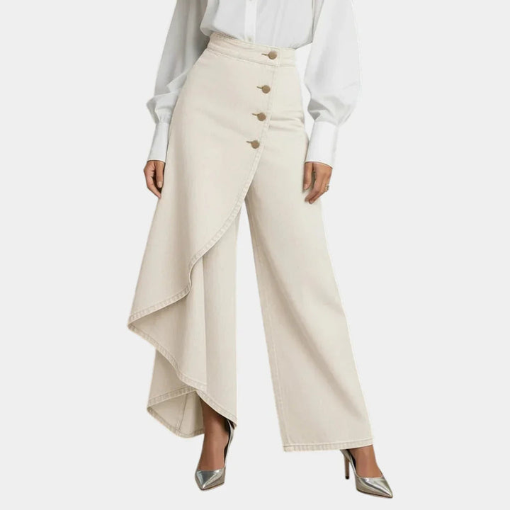 Martina | Jean taille haute à jambes larges
