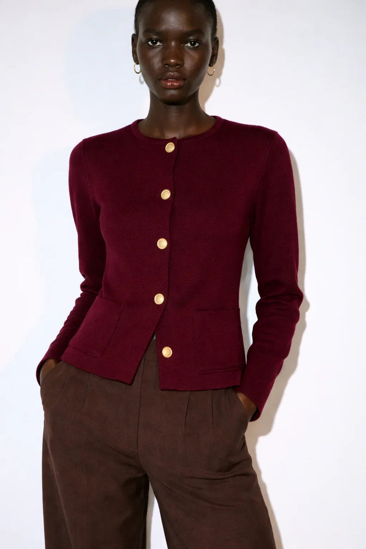Anne | Cardigan en laine mérinos