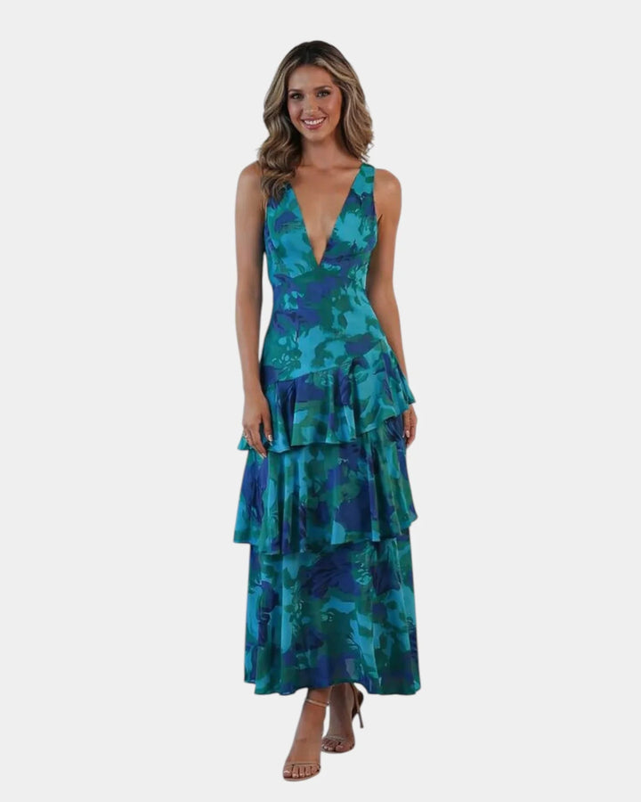 Isa | Robe maxi florale élégante