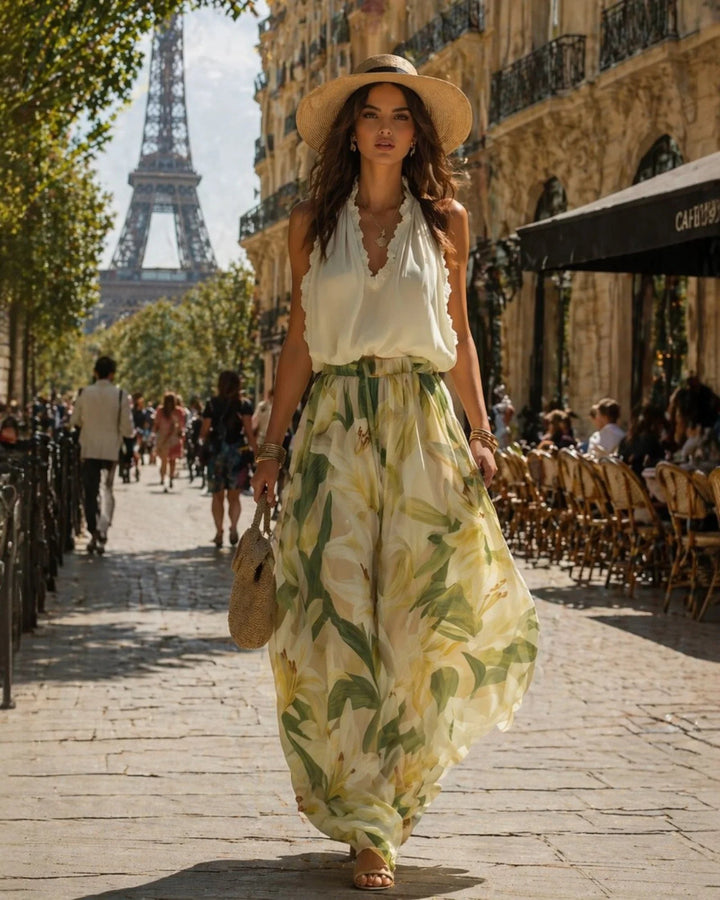 Annette | Ensemble fluide élégant à imprimé floral