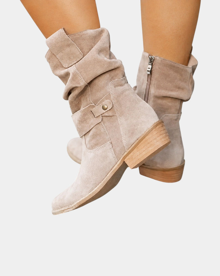 Alissane | Bottes en daim pour femmes à hauteur de genou