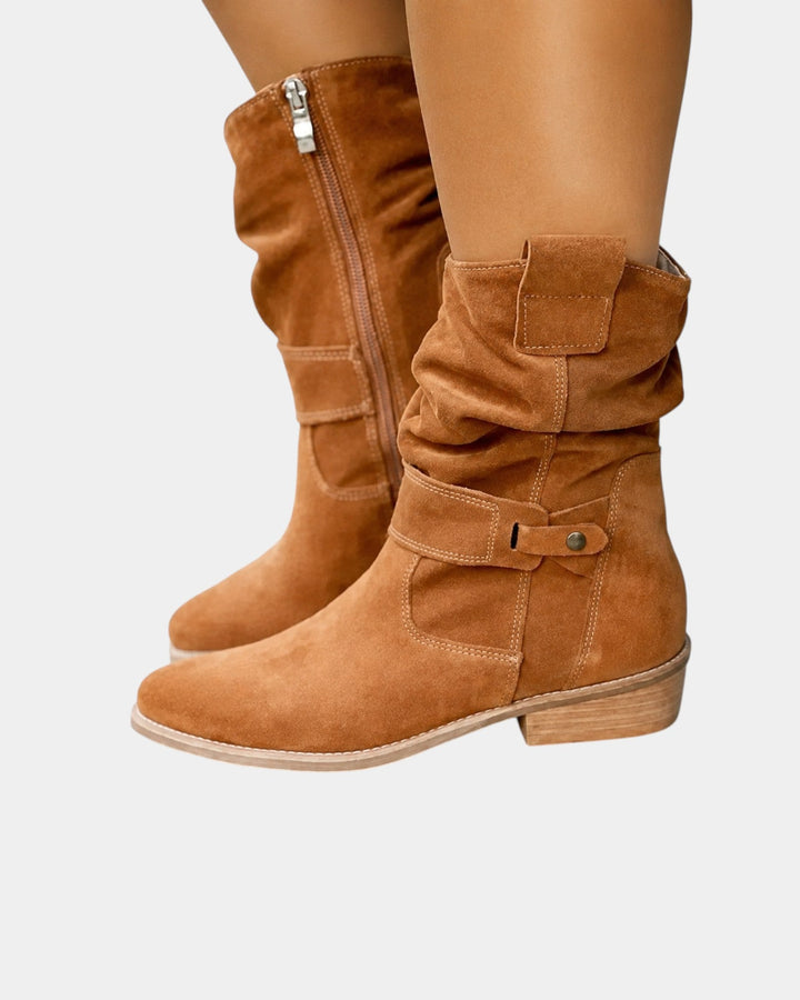 Alissane | Bottes en daim pour femmes à hauteur de genou