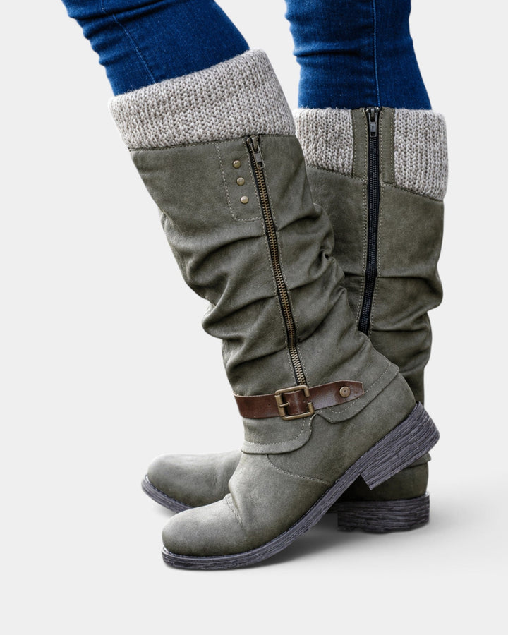 Zorélia | Bottes montantes avec semelles en caoutchouc antidérapantes