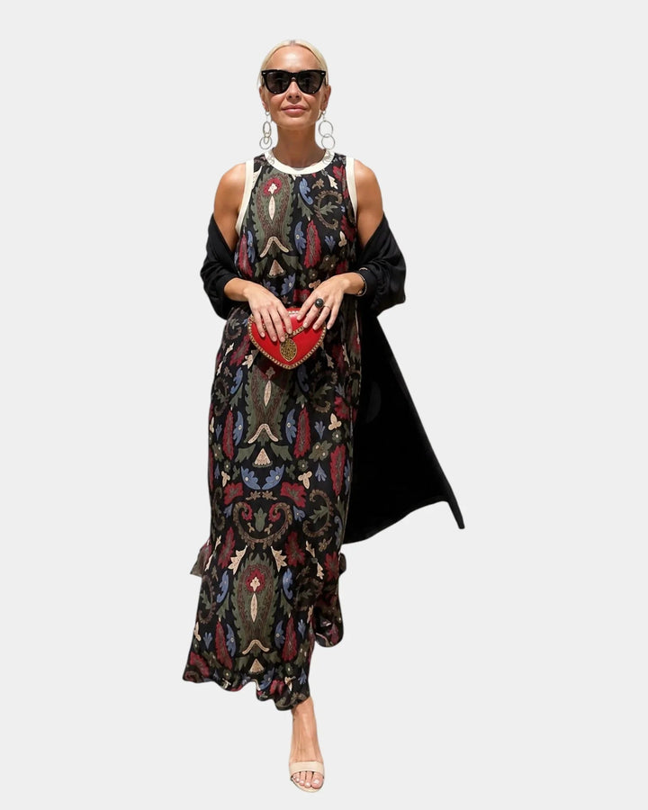 Lynette | Ensemble avec robe et gilet léger