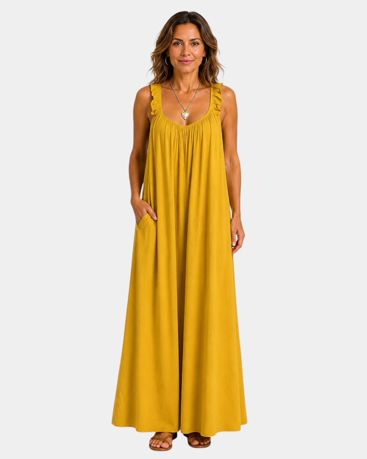 Bérangère | Robe maxi légère et aérienne