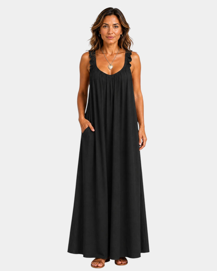 Bérangère | Robe maxi légère et aérienne