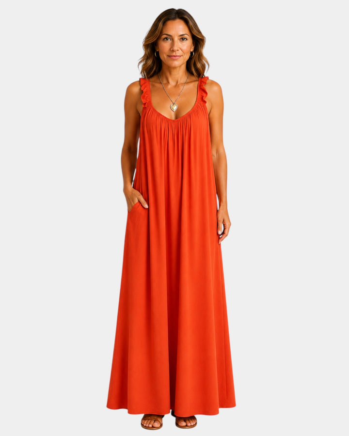 Bérangère | Robe maxi légère et aérienne