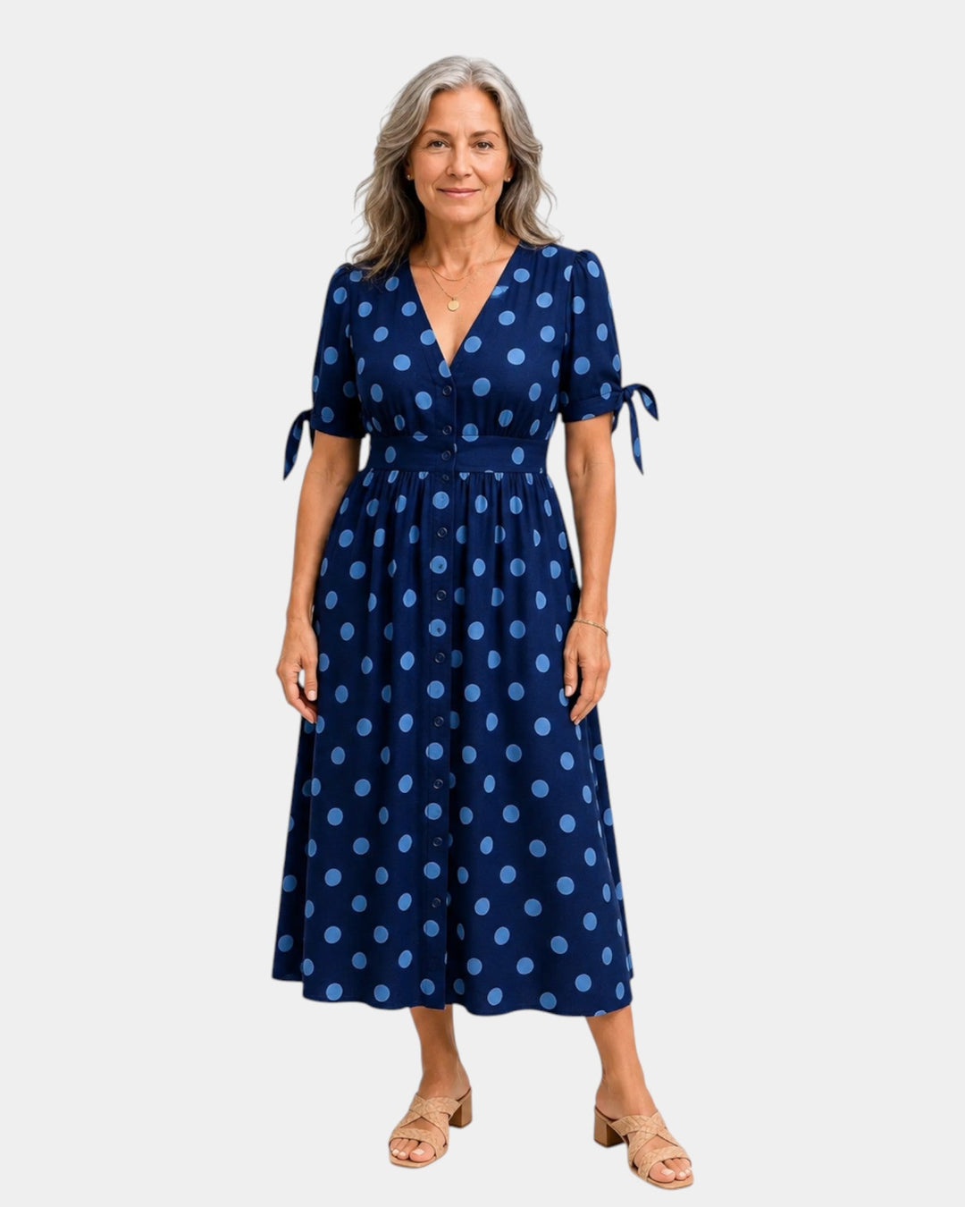 Charlaine | Robe rétro à pois