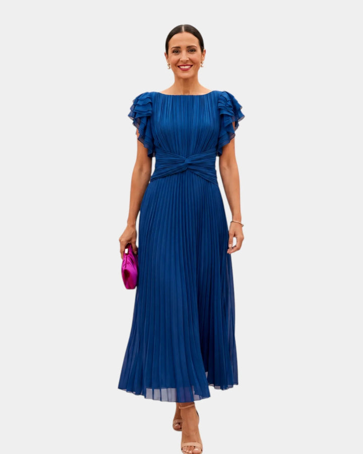 Wiam | Robe maxi plissée élégante