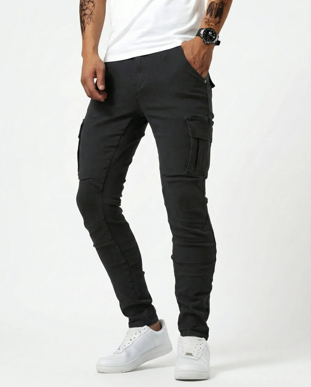 Jean | Pantalon Cargo Élastique