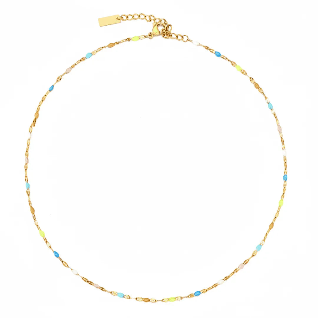 Noémie | Collier Choker Délicat Colorburst