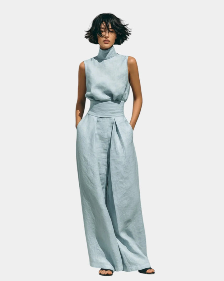 Falyne | Ensemble débardeur et pantalon large minimaliste