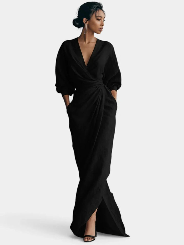 Sidonie | Robe Maxi Minimaliste Rose