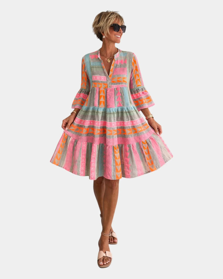 Amicie | Robe midi imprimée