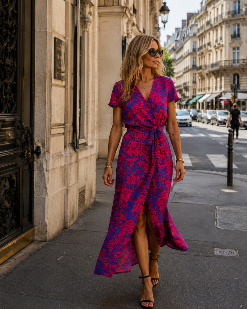 Aurélisse | Robe élégante avec décolleté en V