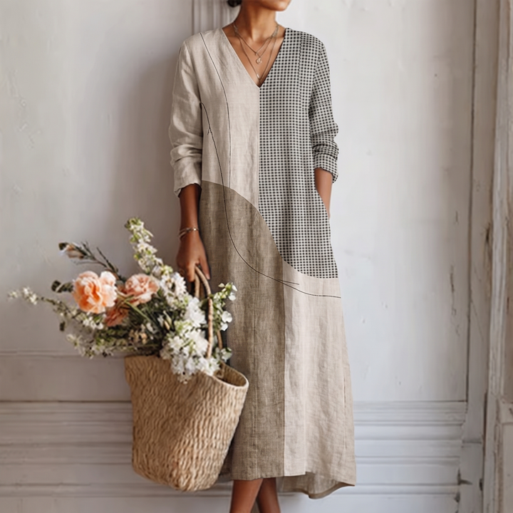Emma™ | Vestido de Rayas Elegante