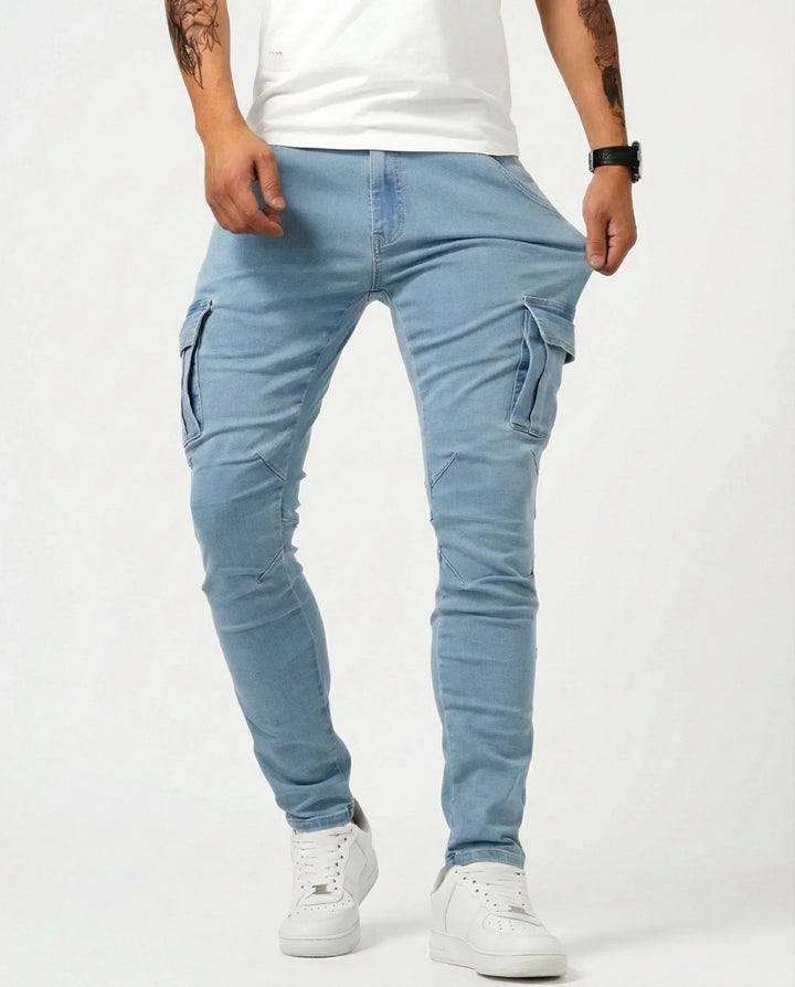 Jean | Pantalon Cargo Élastique