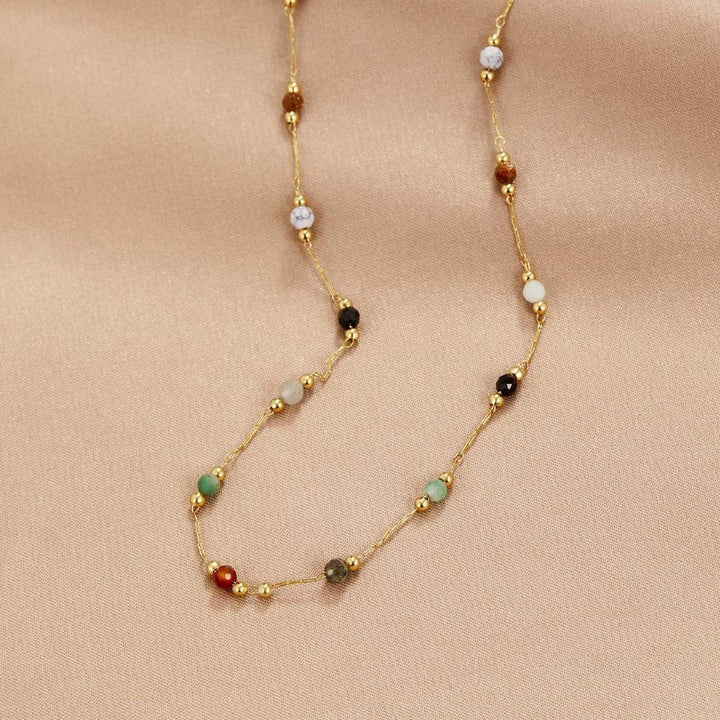 Élodie | Collier en Gemmes Colorées