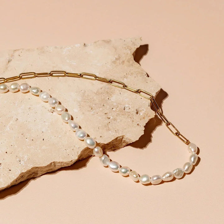 Coline | Collier en Or et Perles